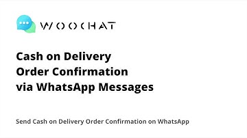 Send Automated Cash on Delivery Confirmation Notification via WhatsApp to your Shopify Customers|PRO