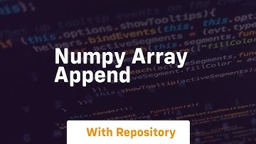 numpy array append