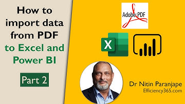 Import from PDF to Excel - Part 2  | @efficiency365