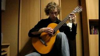 Love Story Theme played on classical guitar chords