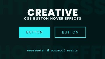 Button With Awesome Hover Effects using Html CSS & jQuery | mouseenter and mouseout events