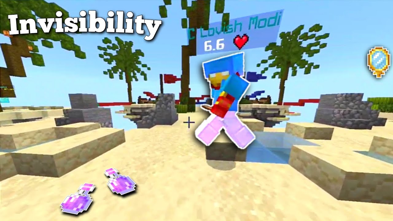 I Kill Player Using Invisibility Potion 🤯 | Minecraft pe Nether Games ...