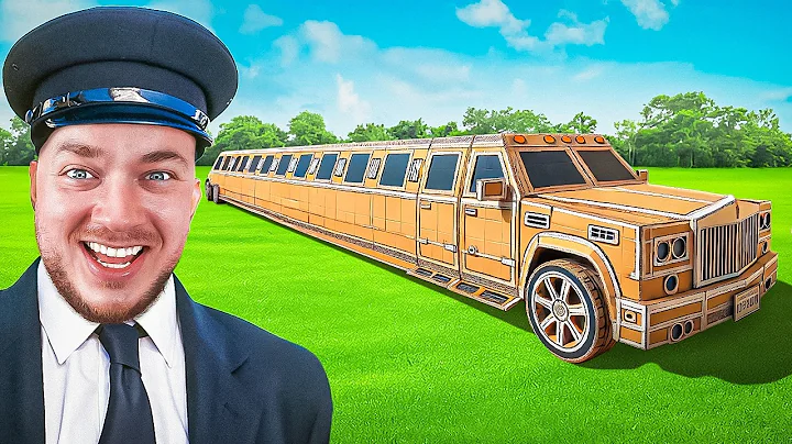 WE BUILT A BOX FORT LIMO! (Cardboard Crafts)