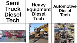 The Three Diesel Mechanic Career Fields Explained. Automotive, Heavy Equipment & Semi Trucks.#diesel