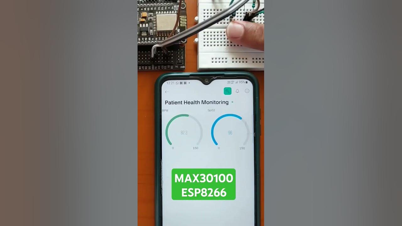 Patient Health Monitoring with MAX30100 & ESP8266. #shorts #max30100 # ...