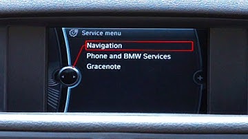 BMW iDrive CIC hidden service menu (E87 E90 E60 X1 X3 X5)