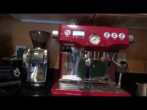 making-a-latte-with-the-breville-dual-boiler-espresso-machine---it's-red-&-sexy!