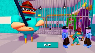ROBLOX ! (NEW) PERRY THE PLATYPUS BARRY PRISON RUN OBBY (NEW). FULL GAMEPLAY! ALL BOSSES! #roblox