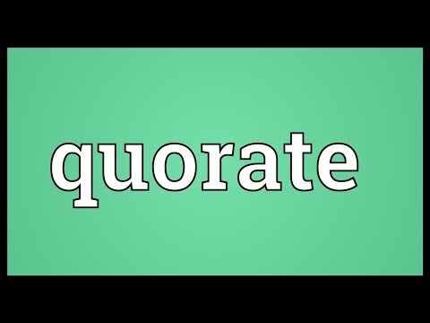 Header of quorate
