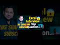 Excel Interview Questions Data Analyst / MIS Job Prep | 5 Min Me Crack Interview #interviewtips