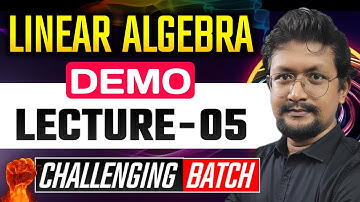 📚 Demo Lecture 05 | Linear Algebra Challenging Batch 💪 | Vector Space | CSIR NET | IIT JAM By PMA