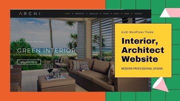 Website voor interieurontwerp | Website voor architectuur- en bouwbedrijven - Archi WordPress-thema
