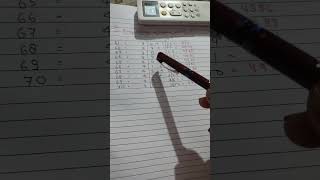 easy trick 61 to 70 square