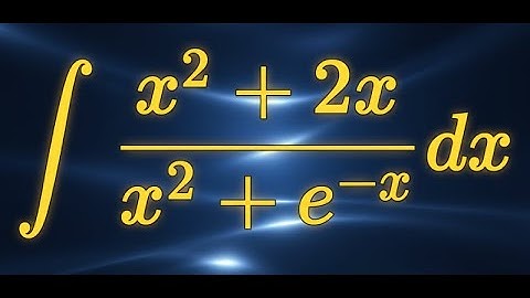 How to Integrate (x² + 2x) / (x² + e^(-x)) | Advanced Calculus