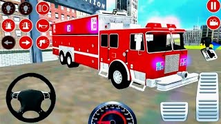 Truk Balap Ngebut - Truk Panjang Pemadam Kebakaran Memadamkan Api Besar - Game Mobil Truk Pemadam screenshot 4