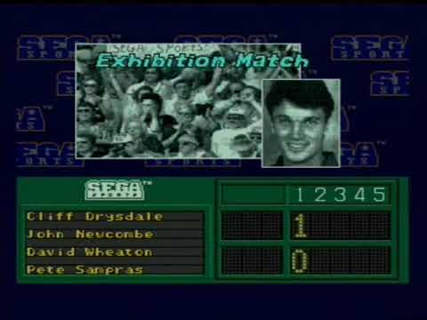 ATP Tour Championship Tennis Sega Mega Drive 1994 Gameplay Game Longplay