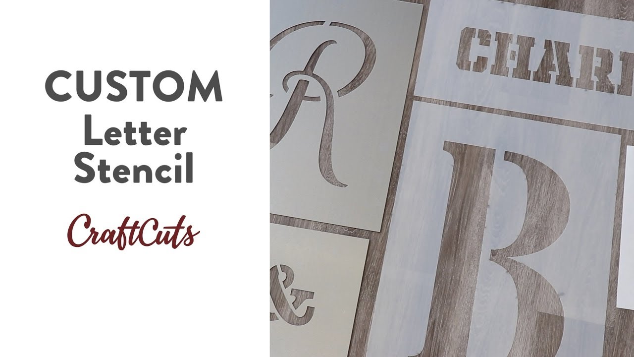 CUSTOM LETTER STENCIL Product Video YouTube