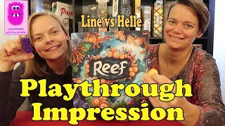Reef, Playthrough & First Impression (In English, board game, family game, abstract game)