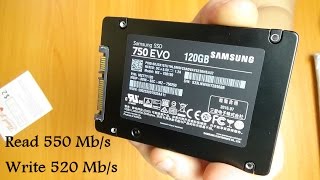 SSD Samsung 750 EVO 120gb из Китая (обзор + тест)