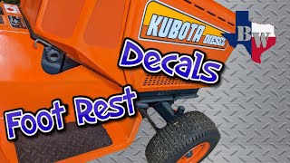 Foot Rests and Decals - Kubota G4200 Garden Tractor Restoration Part 26 by Bubba's Workshop 342 views 1 year ago 12 minutes, 45 seconds