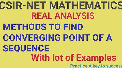 How to find converging point of a sequence CSIR Net maths, Convergent Sequence, sandwich throrem