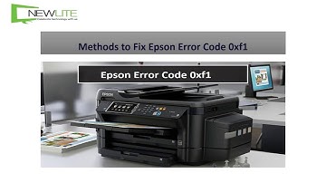 How do I Fix Epson Error Code 0xf1? +1-800-970-6673