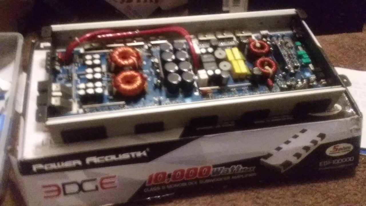 Power Acoustik EG1. 10000D Amp Guts 
