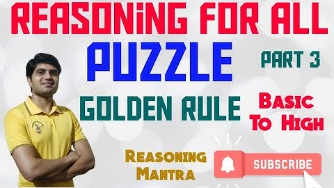 TOPIC-PUZZLE || PART 3 || EASY TO UNDERSTAND || BEST METHOD || ADV SUBODH GAUTAM ||