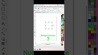 Coreldraw Nudge Distance || Coreldraw shorts
