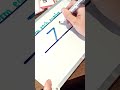 Teach your child: Does your child struggle with 7? Try this #handwriting #parenting