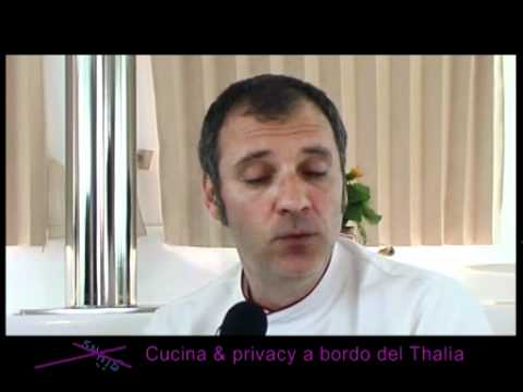 su x gi e lo chef Andrea matranga a bordo del Thalia