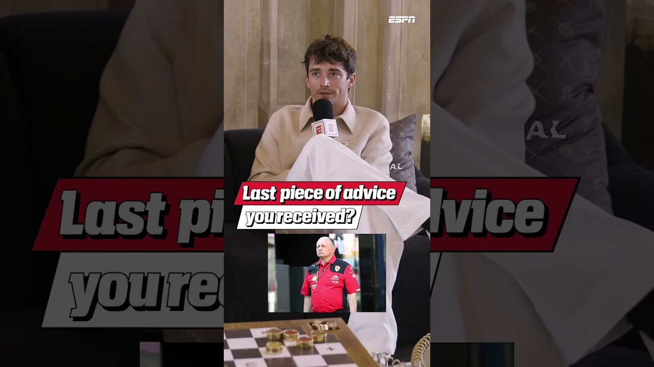 Charles Leclerc reveals the last piece of advice he received 🤝