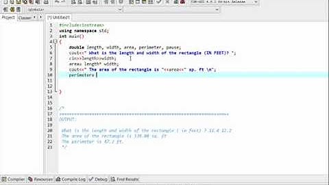 C++ Programming: How to calculate the area and perimeter of a rectangle?
