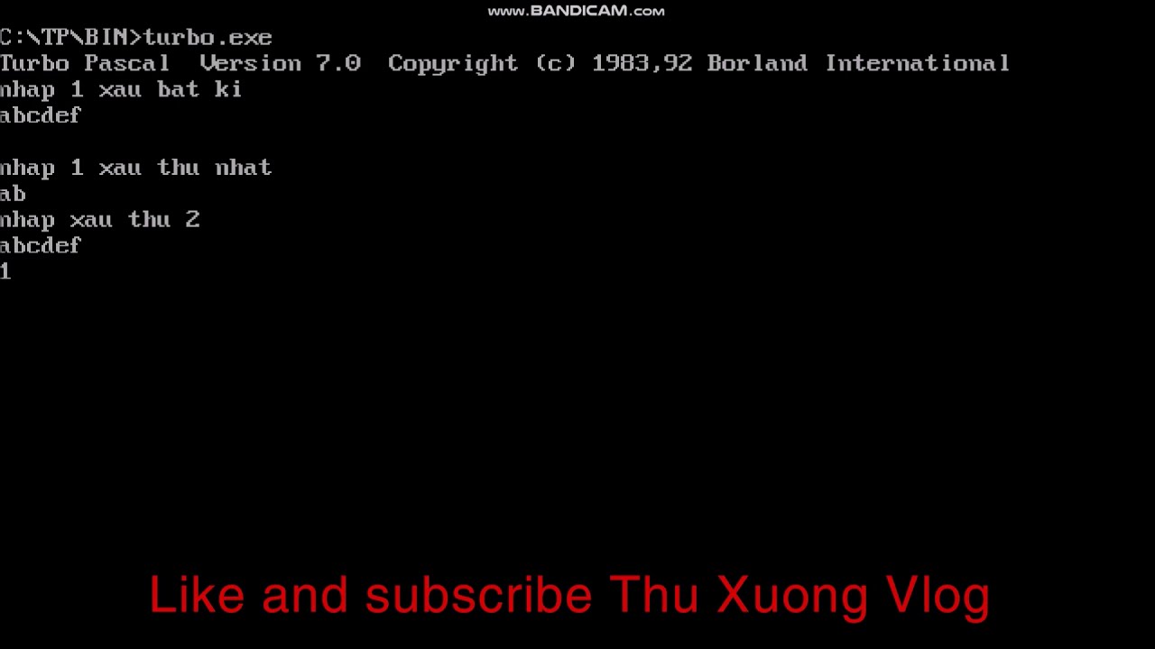 Hàm pos và upcase trong pascal l Thu Xuong Vlogs - youtube