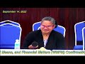 Senate Committee on Ways and Means and Financial Matters confirmation Hearing W/ Ms. Dilkui Marino