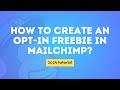 How Do I Create an Opt-in Freebie in Mailchimp?
