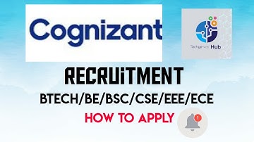 Cognizant Recruitment 2020 | Freshers | Engineers Full Stack | BE/ B.Tech/ B.Sc  | Hyderabad
