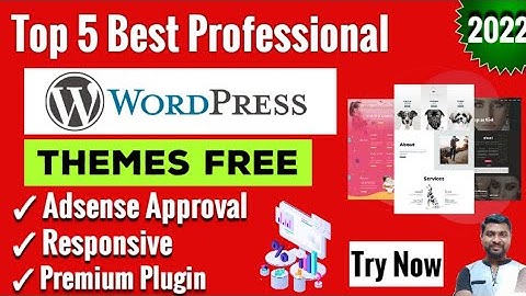 Top 5 Best Free Wordpress Themes Of 2022 | Free Wordpress Themes For Blog | Best Wordpress Themes 🔥