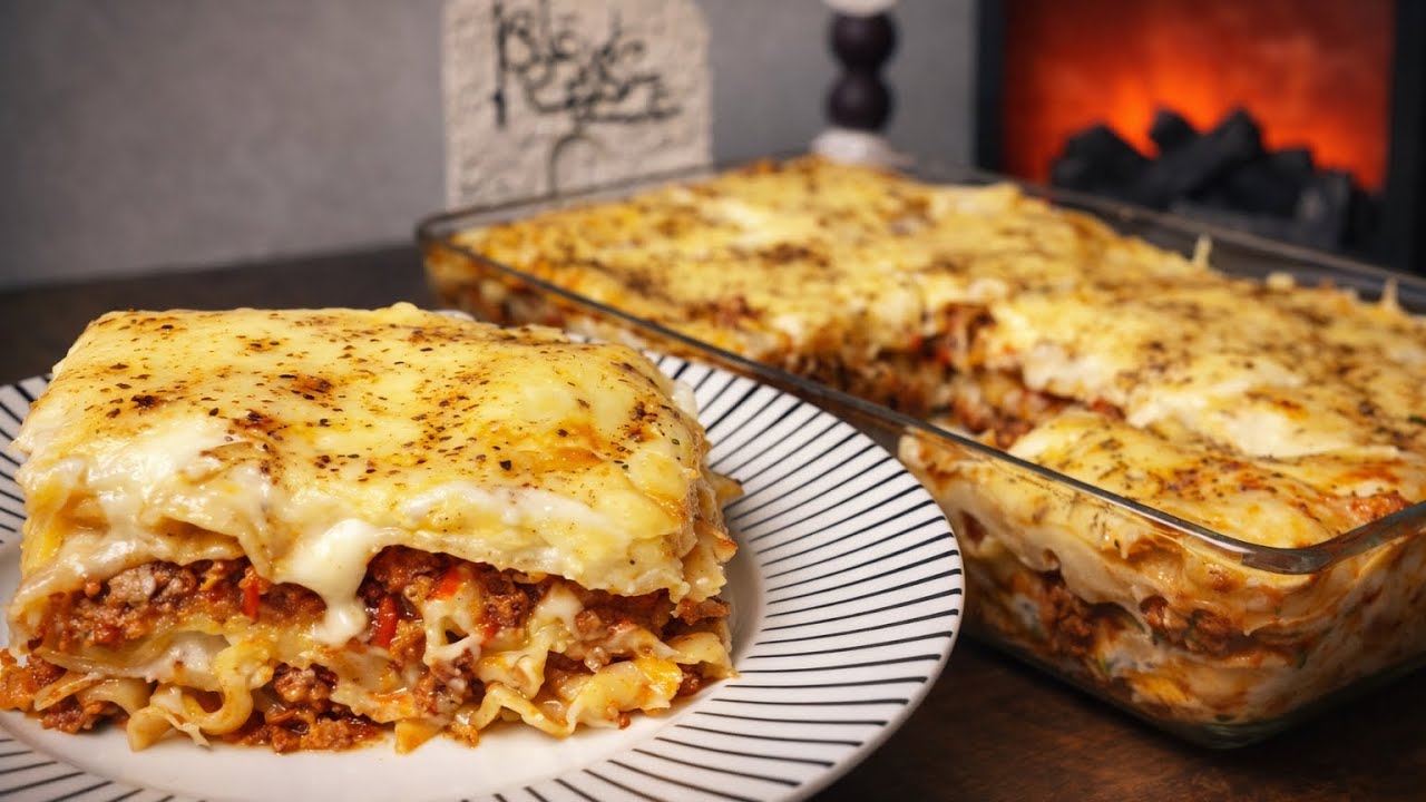 لازانيا لحمة بطريقة سهلة 🥰😋😋
