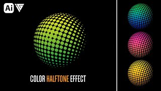 Famous Halftone Sphere Effect in Adobe Illustrator | Sphere Halftone Effect | Illustrator Teachings Profile
