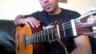 AFGHAN GUITAR TUTORIAL #6: Tanha shodam tanha-Tabs chords