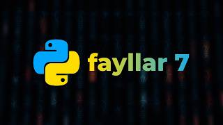 Fayllarga yozish – Python (boshlang'ich) – To'liq kurs [Dasturlash qo'llanmasi]