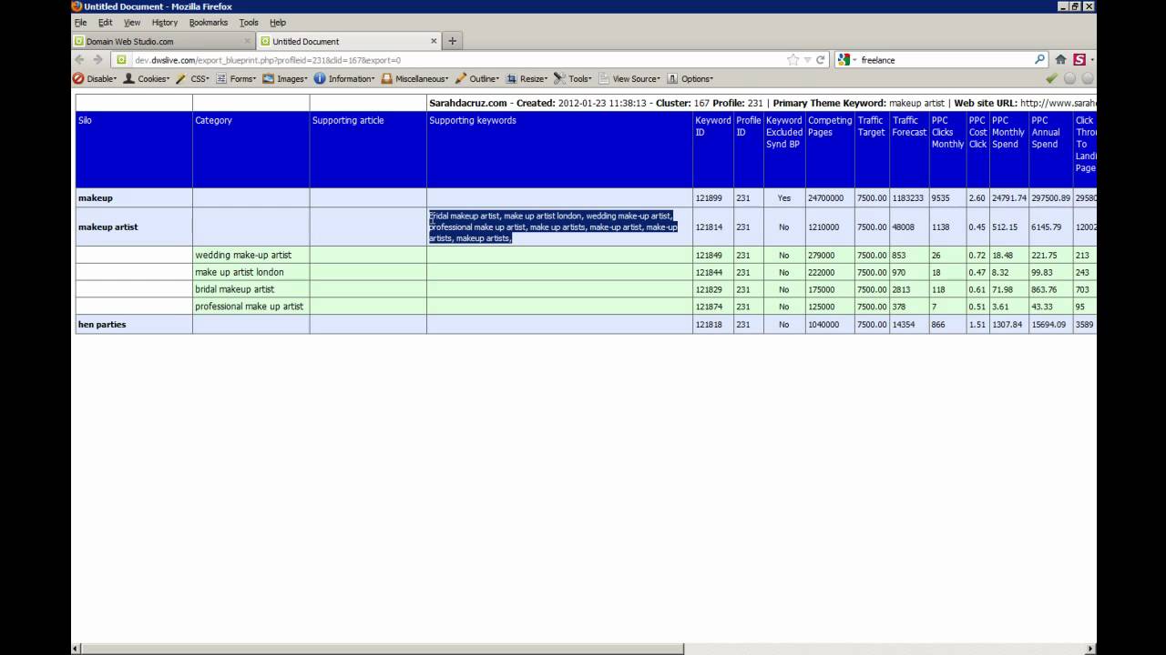 Video 12 Demo: The Silo Keyword Synonym Function