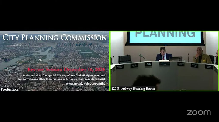 December 16th, 2024: City Planning Commission Review Session + Special Public Meeting