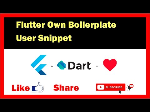 Flutter Boilerplate|| Own User Snippet in vs code || In Hindi language