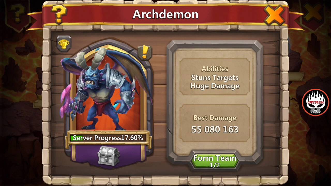 Archdemon stuns targets and huge damage