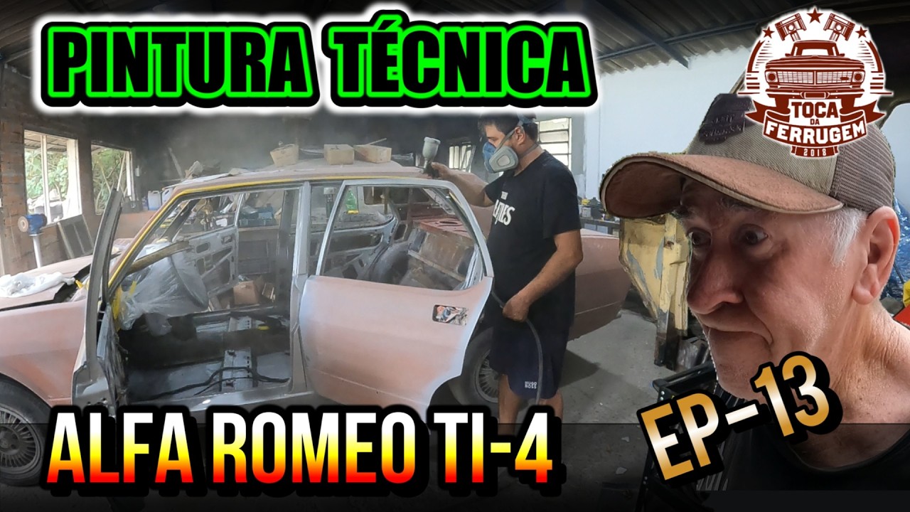 Alfa Romeo 2300 do Higino Ep-13: Início da pintura - primeira parte finalizada!!