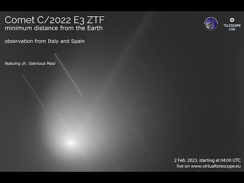 Comet C/2022 E3 ZTF, flyby with the Earth: online observation – 2 Feb. 2023