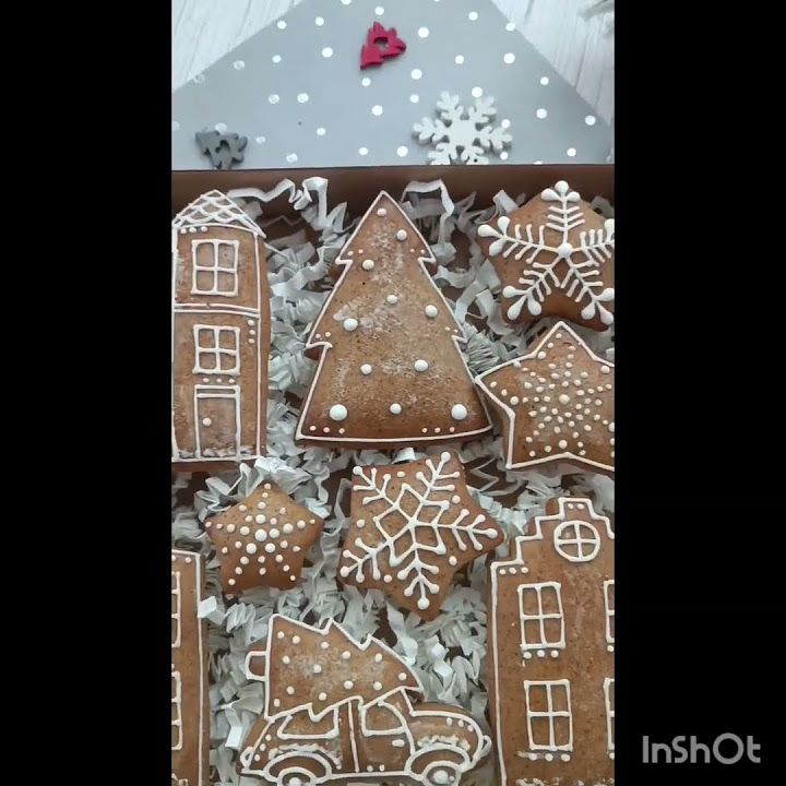 Пряники в коробке🎁🎄#пряникирига#piparkūkas #prjaniki#cookiesart # ...