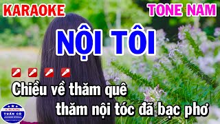 Video thumbnail of "Karaoke Nội Tôi Tone Nam Cm Nhạc Sống"